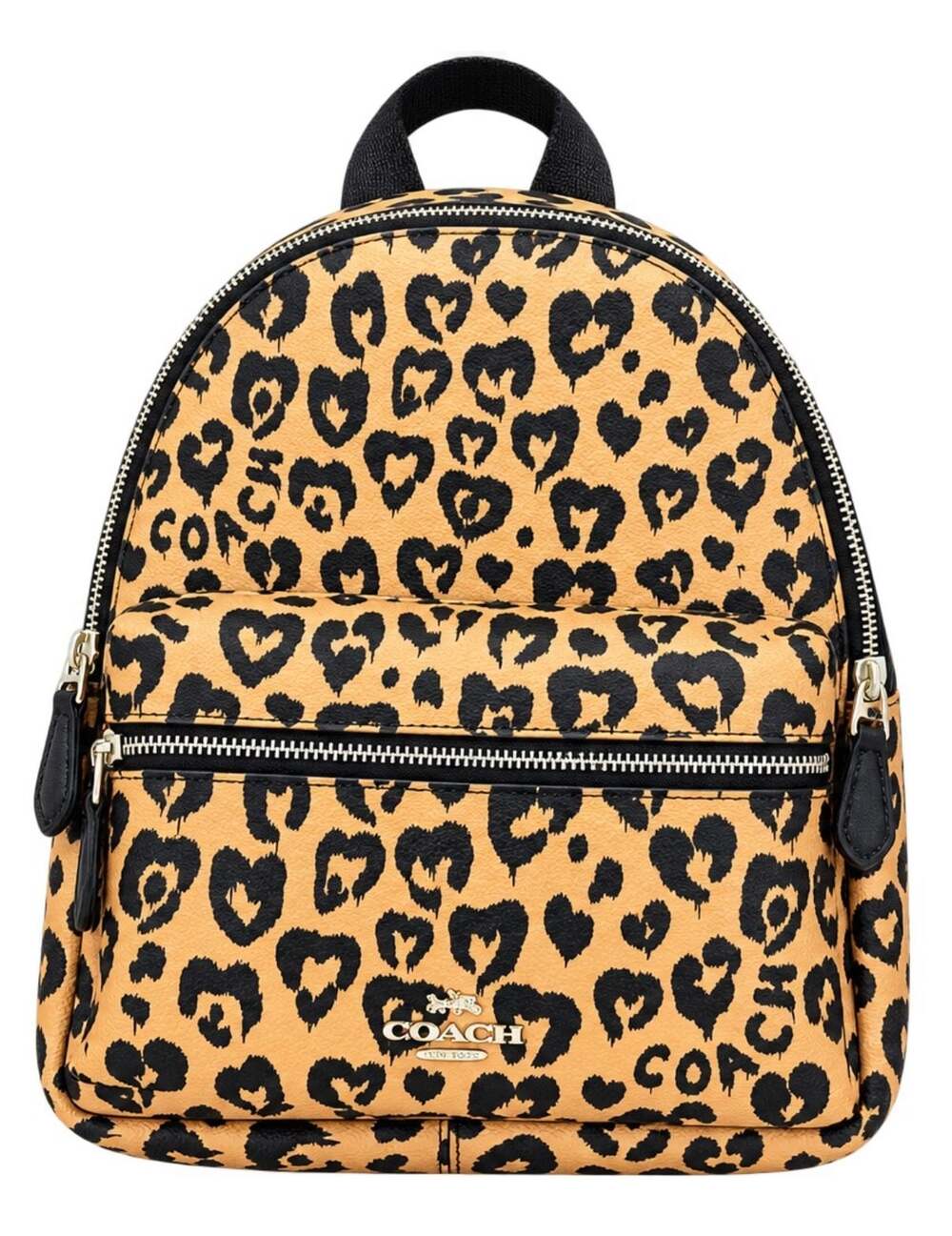 Coach Mini Charlie Backpack With Wild Heart Print